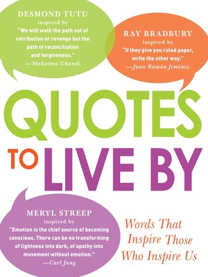 cover image of Quotes to Live By